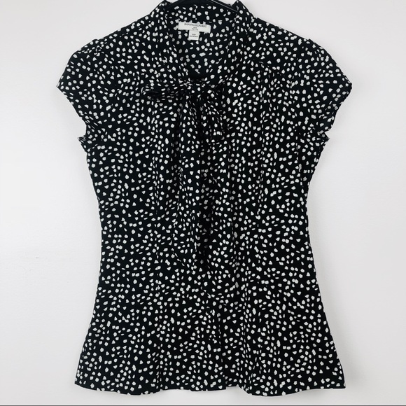 Banana Republic Tops - Banana Republic Petite Short Sleeve Tie Blouse 00